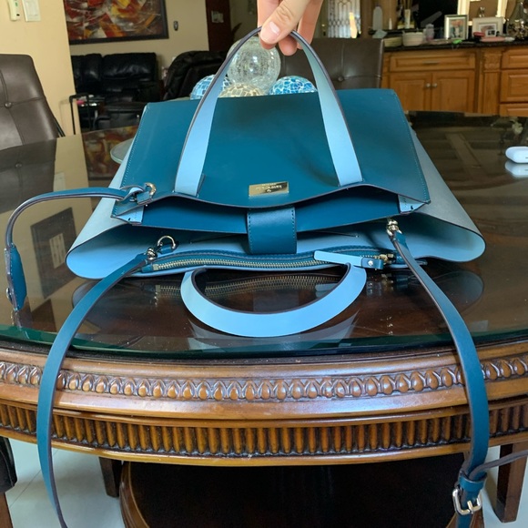 Kate Spade Teal Tote - Picture 2 of 9